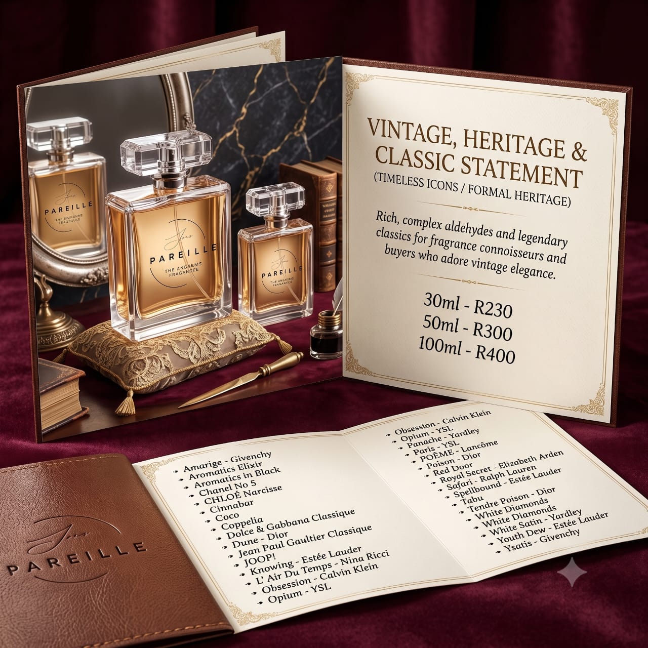 Vintage, Heritage & Classic Statement — Sans Pareil ladies collection