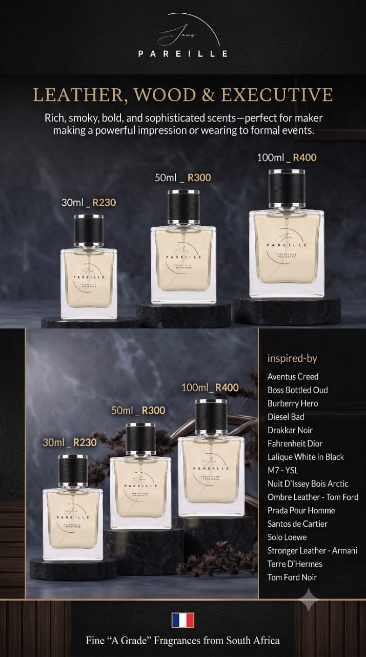 Leather, Wood & Executive — Sans Pareil men's collection