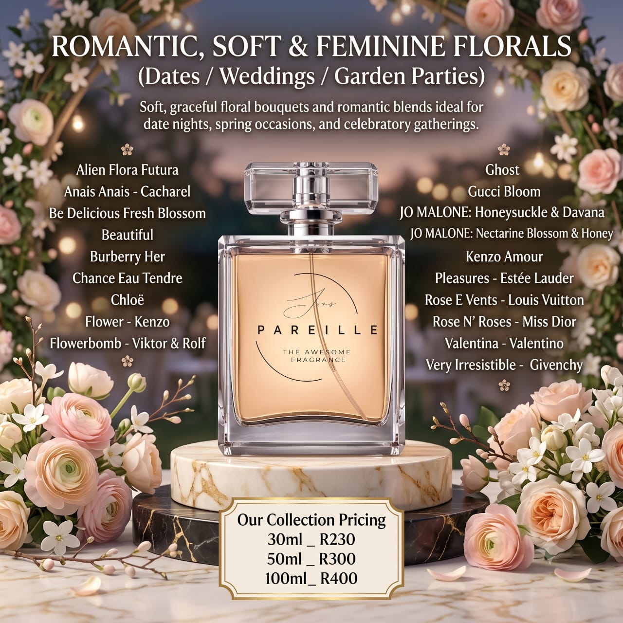 Sweet, Fruity & Playful Gourmands — Sans Pareil ladies collection