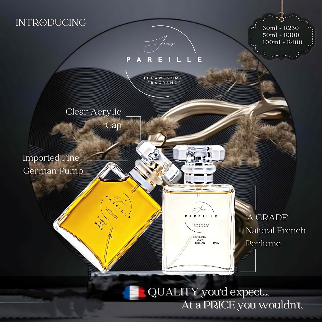 Imported fine German pump, clear acrylic cap and A-grade natural French perfume