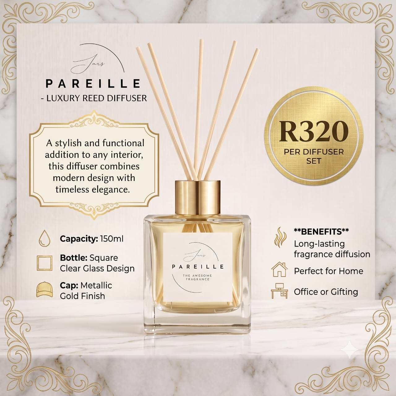 Luxury Reed Diffuser — 150ml